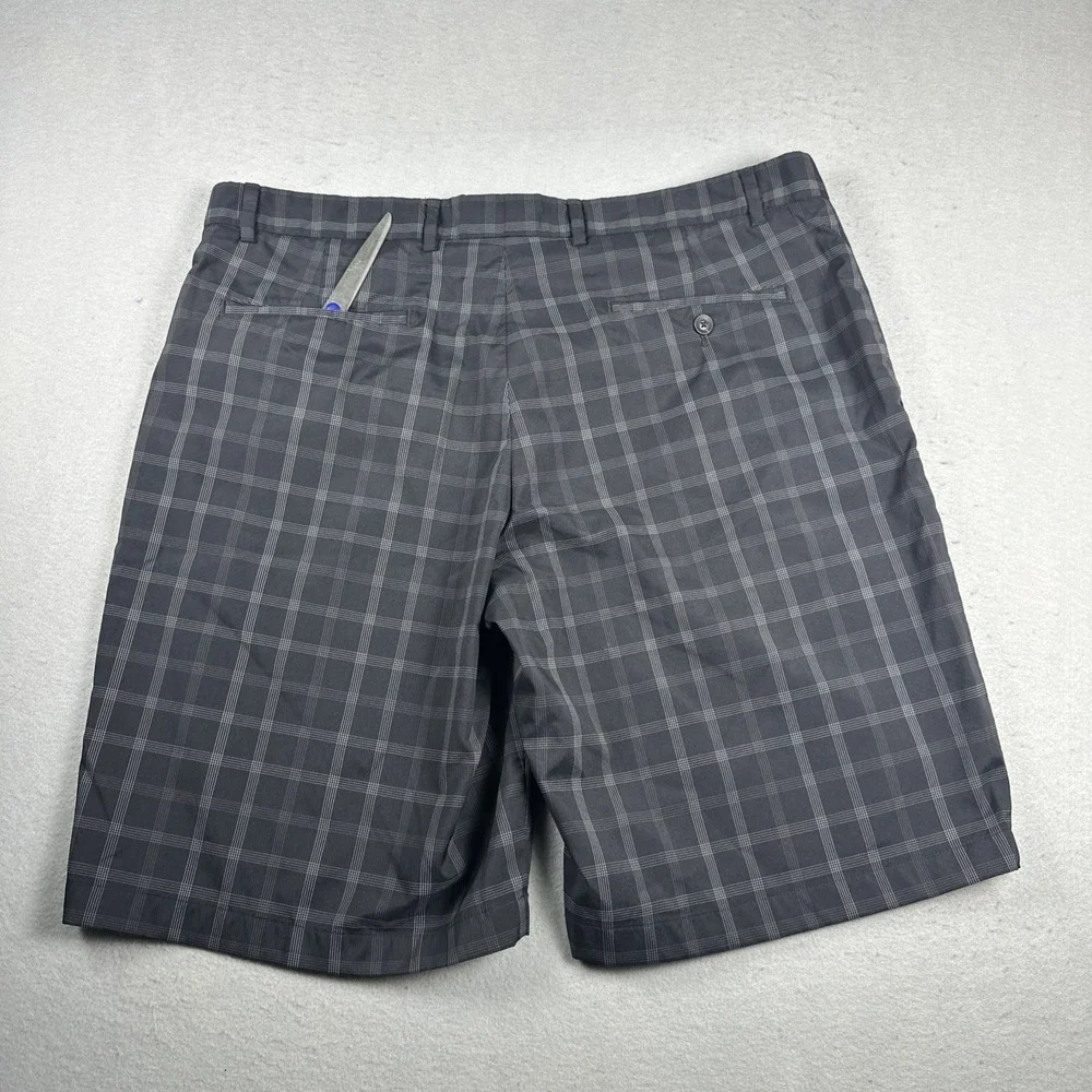 Walter Hagen Shorts Men's W38 Black grid‎ Performance Golf Chino Golfer